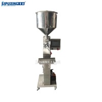 Llenadora Neumática Vertical Semiautomática SPX para Pasta |   Control Remoto de Acero Inoxidable de Grado Alimenticio para PLC de Motor, para Cosméticos