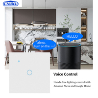 Interruptor Inteligente Wifi con Garantía de 3 Años para la UE y el Reino Unido, Compatible con la Aplicación Smart Life, Google Home/Alexa, Panel Táctil de Vidrio Templado Fácil de Usar