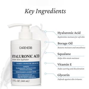 Crema Hidratante Reafirmante para Estrías y Piel Seca con Ácido Hialurónico, Loción Corporal y Facial para Adultos - Product Image 2