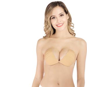 <span class=keywords><strong>Soutien</strong></span>-<span class=keywords><strong>gorge</strong></span> adhésif push-up invisible pour femme, rehausseur de poitrine, bonnets moulés 3D, dos profond en V, sans bretelles, pour robe de mariée - Product Image 1