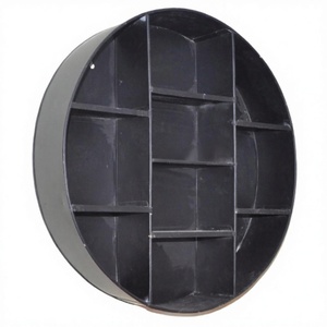 Interior Appliance Iron Wall Mounted Black Rack Round Shape Top Selling American and European Office Home Useful Rack Low Price - Product Image 1