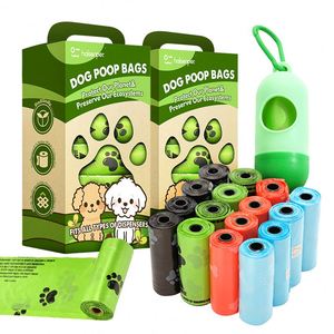 Bolsas para excremento de perro biodegradables, compostables, ecológicas y a prueba de fugas, hechas de PBAT+PLA - Product Image 1