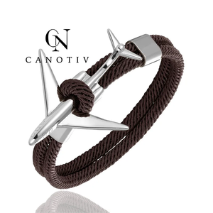 Venta al por mayor Pulseras de moda hechas a mano Cuerda de Milán Acero inoxidable Pulsera de avión de aviación de alta calidad - Product Image 3