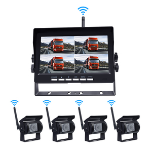 Camera Xe Tải Không Dây 1080P 7Inch Hệ Thống CCTV Chiếu Hậu 4 Camera Với Một Màn Hình Với Chức Năng Ghi Âm - Product Image 6