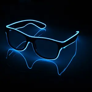 Led Glasses Bar Party LED Glasses Luminous EL Wire Neon Glasses Flashing Blink Rave Sunglasses DJ Hot Props