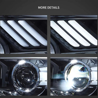 Ford Ranger 2015 à 2026 - Mise à niveau style Mustang - Phare LED avec DRL - Plug and Play - Feux avant - Accessoires de voiture