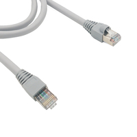 Cable de Red RJ50 10P10C, Conector Modular RJ48 Chapado en Oro con Conexión Blindada, Cable Ethernet Cat5e