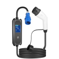 Nouveau chargeur EV portable de type 2 CEE 7kW 32A IP55 avec câble de 5 m, application et RFID en option