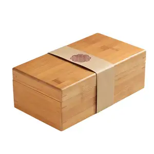 木质茶叶盒收纳包装礼品定制松木盒带盖