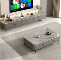 2025 nouveau salon ménage petite maison moderne Simple luxe plancher armoire café/thé Table