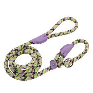 2-इन-1 स्लिप कॉलर डॉग ट्रेनिंग लीड भारी ड्यूटी टिकाऊ वेदरप्रूफ रस्सी लीश रात चलने वाला नायलॉन कुत्ते पट्टा - Product Image 1