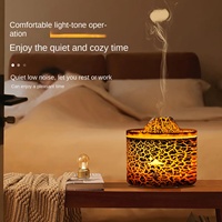 Diffuseur d'huiles essentielles à flamme volcanique pour aromathérapie, humidificateur d'air, modèle de bureau à brancher, 36 dB