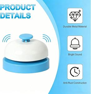 Campanilla de Servicio Personalizada con LOGO, de Aleación de 2.52 Pulgadas, Pequeña, para Escritorio, Entrenamiento de Mascotas, Oficina, Hotel, Aula, Restaurante, Fiestas - Product Image 4