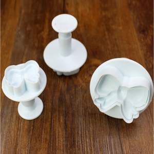 Lixsun 3 pièces ensemble bricolage gâteau Biscuit décoration outil nœud <span class=keywords><strong>papillon</strong></span> cravates Cookie Fondant Embosser gâteau plongeur Cutter - Product Image 5