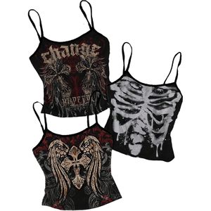 Camisola Corta Personalizada para Mujer, con Tirantes Finos, Aberturas y Relleno en el Pecho, Ajustada y Transpirable, Paquete de 3 - Product Image 4