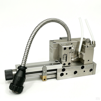 Pistolet applicateur de colle automatique à tête de colle thermofusible réglable 5-50 mm avec lame raclette