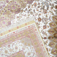 7x10ft persan goutte à goutte Antique fait à la main prix chinois soin tapis en soie turque à vendre