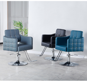 Chaise <span class=keywords><strong>de</strong></span> barbier classique durable en cuir synthétique, mobilier <span class=keywords><strong>de</strong></span> salon, équipement <span class=keywords><strong>de</strong></span> <span class=keywords><strong>coiffure</strong></span> confortable, salon <span class=keywords><strong>de</strong></span> <span class=keywords><strong>coiffure</strong></span>, pivotant à 360° - Product Image 3