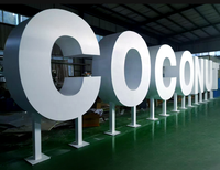 Grandes lettres de canal LED 3D autoportantes personnalisées Enseigne lumineuse d'extérieur pour éclairage d'entreprise Personnalisé pour l'extérieur