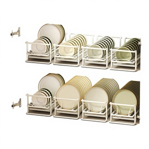 <span class=keywords><strong>Escurridor</strong></span> <span class=keywords><strong>de</strong></span> <span class=keywords><strong>Platos</strong></span> Independiente Sin Instalación, Organizador <span class=keywords><strong>de</strong></span> Almacenamiento <span class=keywords><strong>de</strong></span> <span class=keywords><strong>Platos</strong></span> y Tazones Extraíble para Cocina, Estante para Gabinete - Product Image 4