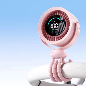 Portable Outdoor Octopus Fan USB Digital Display 36dB Battery Foldable 3-in-1 for Household <b>Car</b> Hotel Use English - Product Image 4