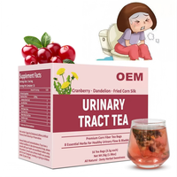 Tisane OEM pour les voies urinaires avec canneberge, pissenlit et soie de maïs – Favorise la santé de la vessie – Fibres de maïs – 16 sachets