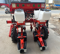 Semoir à maïs haute précision et haute qualité à 2 rangs pour semis directes, avec ouvre-sillons à double disque et boîte de vitesses réglable / Machine agricole multifonction