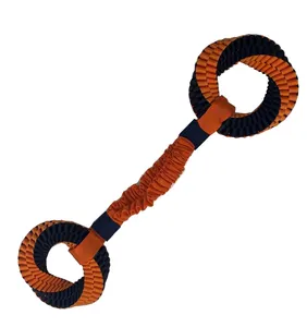 Hersteller Design Gurtband Seil Ring Form Drag Backenzähne Hundes pielzeug Haustier Hundes pielzeug