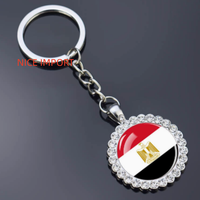 Porte-clés fleur en strass drapeau de Croatie, très populaire, pour sac à dos, décoration de clés, breloque de portefeuille, souvenir de voyage
