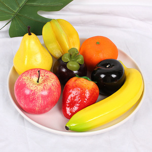 Modèles de fruits artificiels en mousse : raisins, pommes, bananes, oranges ; aides pédagogiques scolaires ; accessoires de décoration pour la photographie - Product Image 2