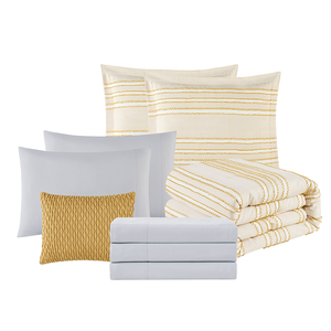 Vỏ Gối Ấm Cúng Hiện Đại Cho Gia Đình Tùy Chỉnh Bộ Chăn Bông Vải Jacquard Sang Trọng Cỡ Lớn <span class=keywords><strong>8</strong></span> Chiếc Ga Trải Giường - Product Image 1