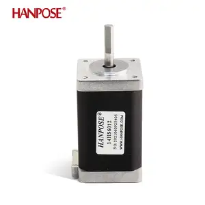 Hanpose stepper motor stepper 12V 14HS6012, dua fase 1,2a 0,4 N.m torsi tinggi 1.8 derajat nema14 untuk mesin penggilingan CNC