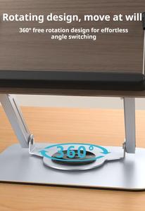 Supporto per Lettura in Legno di Noce Regolabile Personalizzato, Rotazione a 360 Gradi, Libreria e Fermalibri per Ufficio o Casa, Supporto Pieghevole per Tablet - Product Image 4