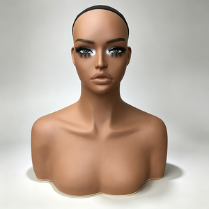 Testa di Manichino in PVC per Formazione Professionale nel Trucco Drammatico degli Occhi con Ciglia Lunghe per Scuole di Cosmetologia e Pratica - Product Image 3