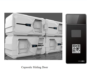 Control de Acceso con Puerta Corredera Tipo Cápsula, Control Remoto QR, Visión Nocturna, Sistema de Control de Acceso QR, Gestión de Llaves Móviles con Tarjeta - Product Image 1