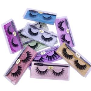 Crea tu propia marca al por mayor Vegan Wispy Natural Lashes Boxes Faux Mink Full Strip Pestañas Pestanas Postizas - Product Image 5