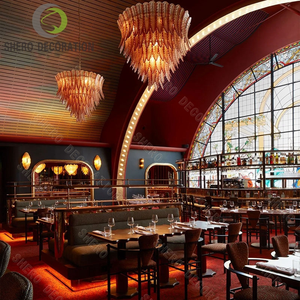 Set di <span class=keywords><strong>Tavoli</strong></span> e Sedie di Lusso <span class=keywords><strong>per</strong></span> Ristoranti, Caffetterie e Negozi di Tè, <span class=keywords><strong>Panche</strong></span> e Divani Quadrati <span class=keywords><strong>per</strong></span> Arredamento di Caffè e Ristoranti - Product Image 5