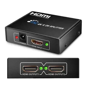 Xput OEM ODM 4K 2K 30Hz 2 puertos HDMI Video Splitter 1x2 4K x 2K 3D 1080P HDMI Splitter 1 In 2 Out Soporte 4K30Hz