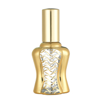 Flacon de parfum vide en verre mat dépoli 12 ml doré, personnalisable avec logo, gravure gratuite et sérigraphie