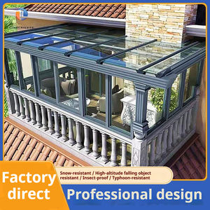 Pergola de jardin autoportante en <span class=keywords><strong>aluminium</strong></span> à prix compétitif, avec toit en verre trempé, pour toutes les saisons, idéale pour villa et appartement - Product Image 5