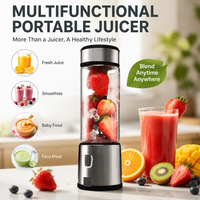 Blender portable rechargeable par USB, blender personnel, presse-agrumes portable, blender électrique pour smoothies aux fruits