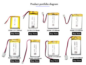 Batería Recargable de Iones de Litio Polímero CLY 103665 de 3000mAh y 3.7V con Conector JST - Product Image 4