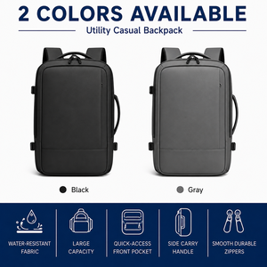 OEM ODM Customized <strong>Backpacks</strong> 17.3 Inch <strong>Convertible</strong> Tech Waterproof Business <strong>Backpacks</strong> Expandable Travel School Bag Elite Mochila - Product Image 2