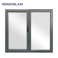 Ventana Corredera de Aluminio con Doble Acristalamiento Low-E Personalizable de Nuevo Diseño ROGENILAN, con Mosquitera
