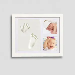 Hot Sale Personalized Baby Prints Ornaments Foot Impression Photo Keepsake for New Mom Gift