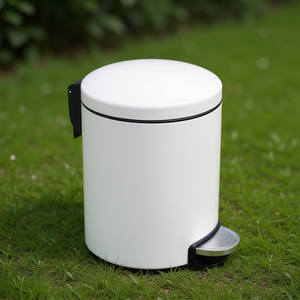 Pedal-operated kitchen bin (5L) with clutch, <b>White</b>, Art. 13 - Product Image 3