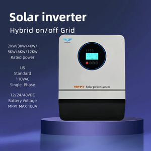 ระบบพลังงานแสงอาทิตย์สมบูรณ์2KW 24KW อินเวอร์เตอร์เฟสเดียวพร้อมแผงโซลาร์580วัตต์และแบตเตอรี่ลิเธียม25.6โวลต์51.2โวลต์สำหรับใช้ในบ้าน - Product Image 2
