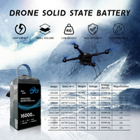 Batterie professionnelle d'origine d'usine Li-ion 16AH 10C 14S 51.8V pour drone multirotor, batteries lithium-ion