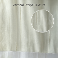 Tessuto Voile in Poliestere a Righe Verticali Intrecciate, Resistente alle Pieghe, per Tende Commerciali e Alberghiere, Fornitura Diretta dalla Fabbrica