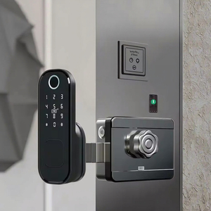 Tuya ứng dụng điều khiển khóa thông minh cho ngoài trời sắt Cửa Vân Tay Kỹ Thuật Số Màn hình cảm ứng mã key thép không gỉ đám mây <span class=keywords><strong>Wifi</strong></span> - Product Image 1